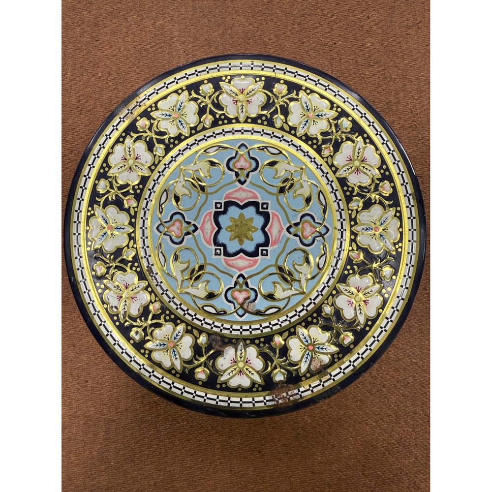 Vintage Edward Sharp‎ & Sons Ltd Royal Warrant Floral Tin for Queen Elizabeth II